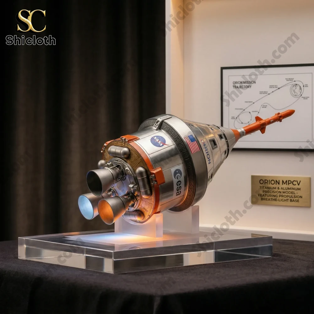 NASA Orion MPCV Precision Model Pop! Figure 4 Orion spacecraft model on a display stand with mission chart!