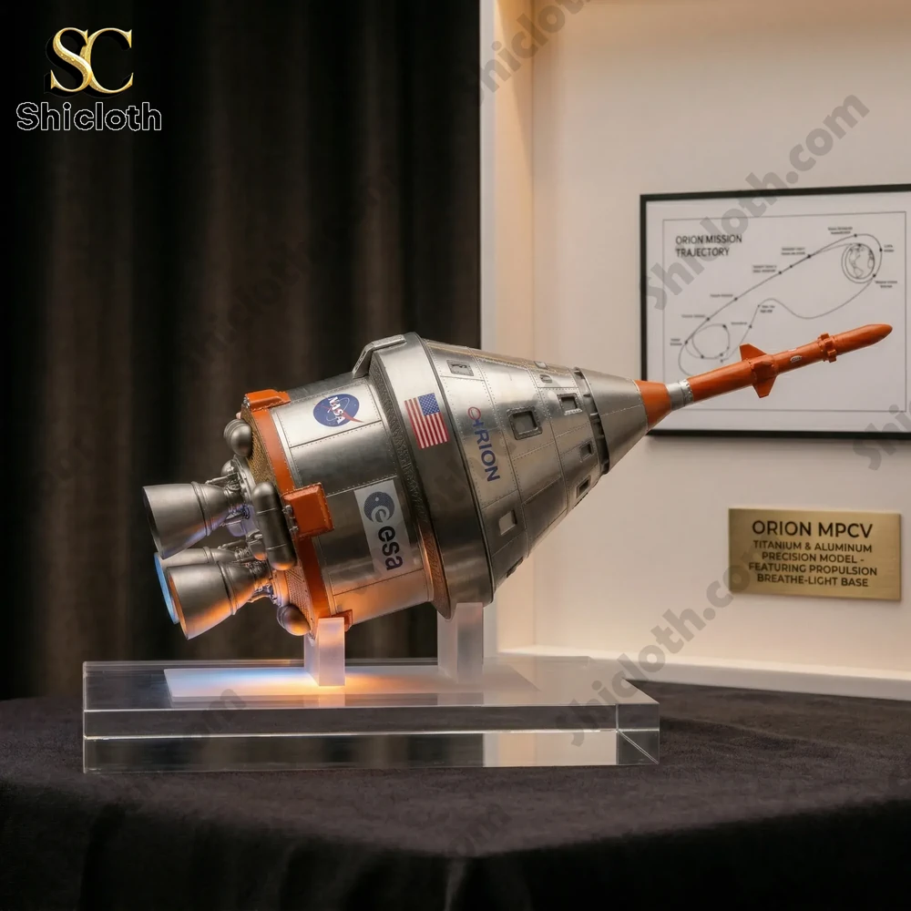 NASA Orion MPCV Precision Model Pop! Figure 5 Side view of Orion spacecraft model on display base!