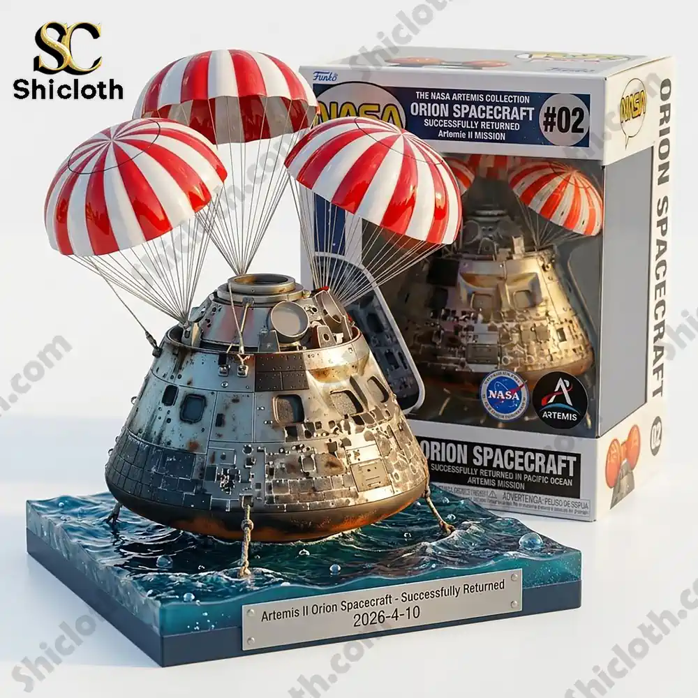 Alternative view of Nasa Artemis II Orion Spacecraft 2026 Splashdown Pop Figure