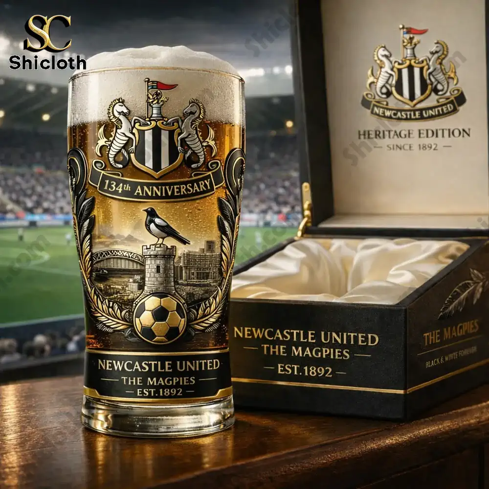 Newcastle United anniversary beer glass with gift box!