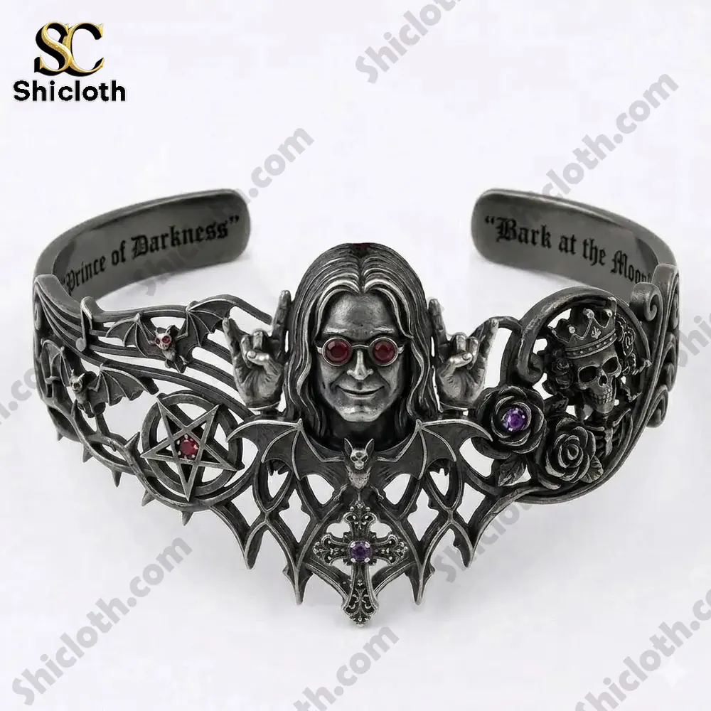 Alternative view of Ozzy Osbourne Prince of Darkness Cuff Edition Bracelet