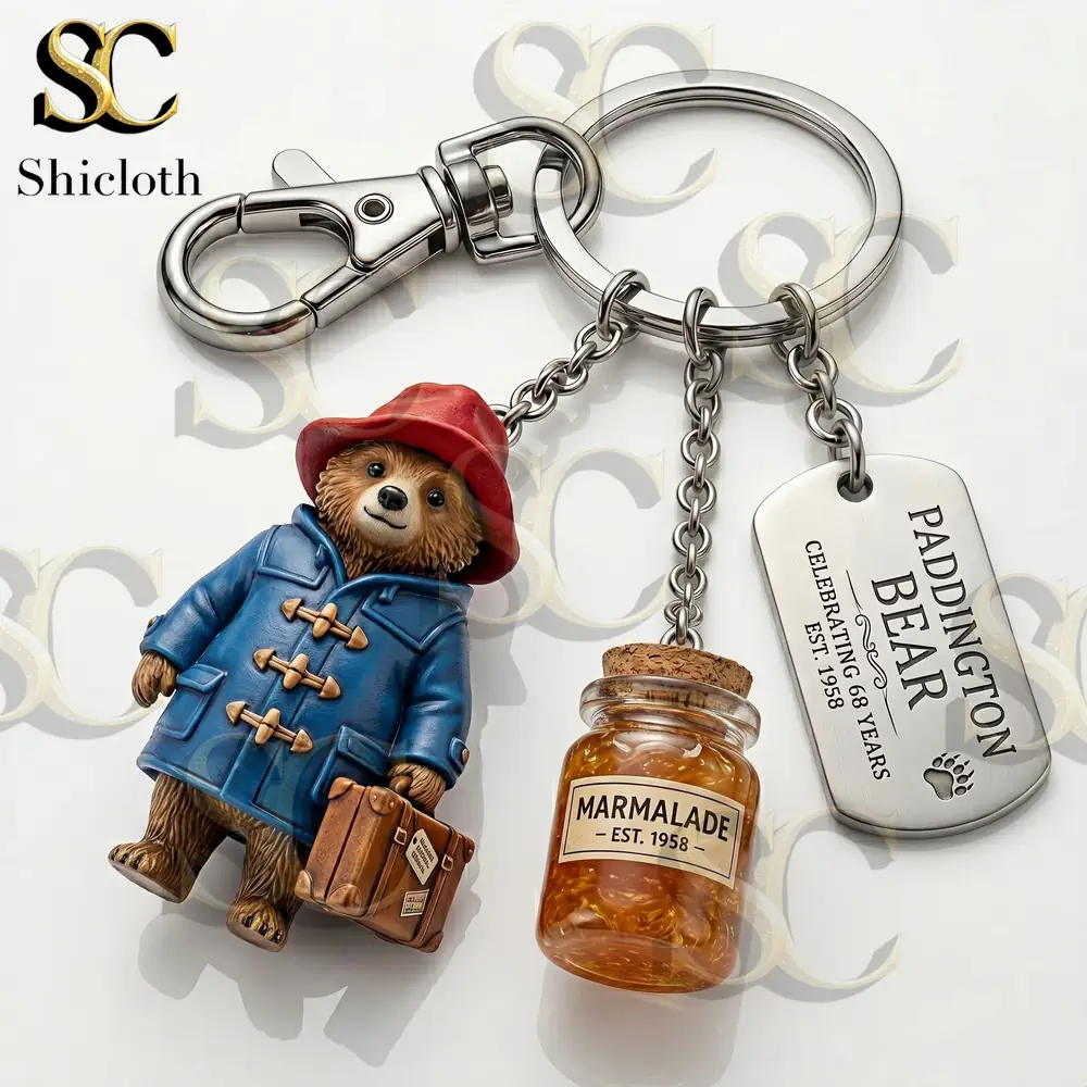 Alternative view of Paddington Bear 68th Anniversary Please Look After This Bear Collector Keychain