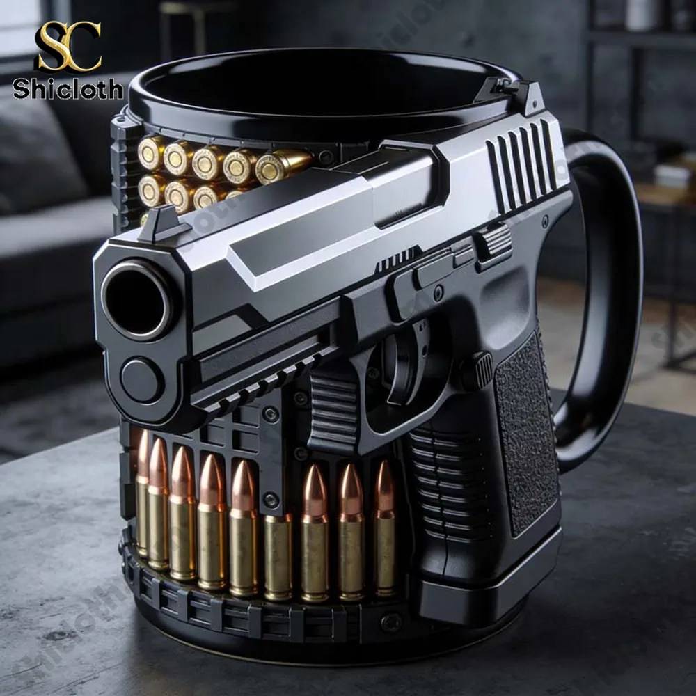 Personalized Pistol Bullet-Themed Mug 4 Personalized Pistol Bullet-Themed Mug - Image 4