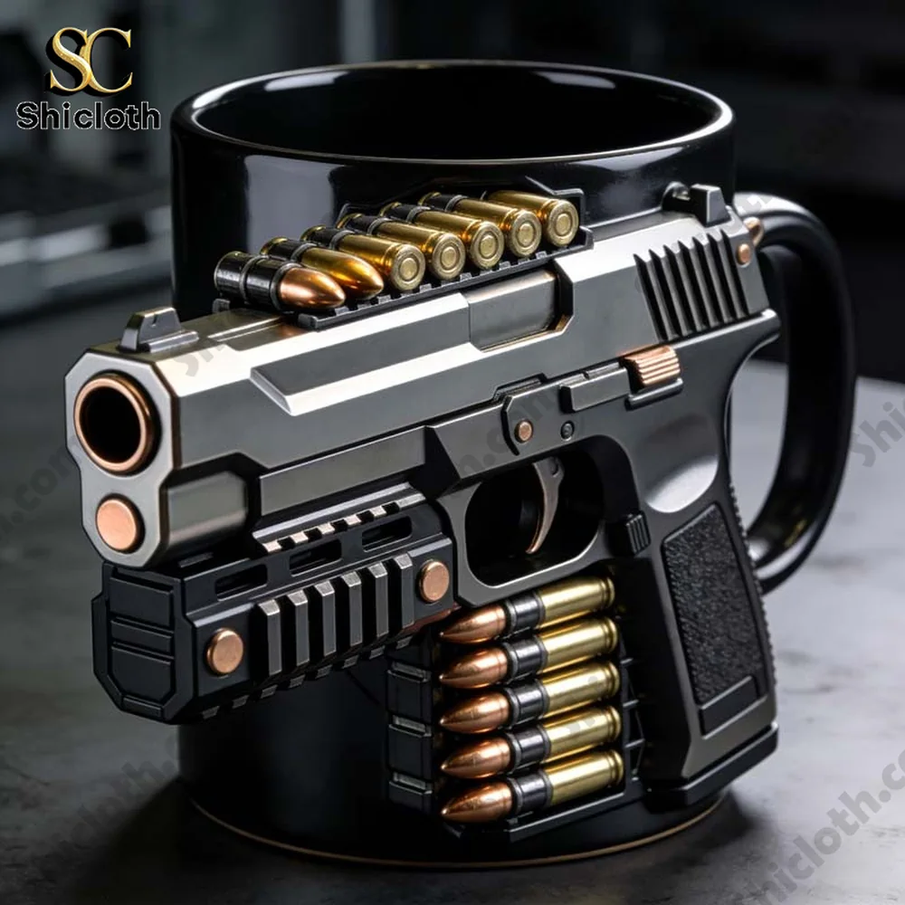 Personalized Pistol Bullet-Themed Mug 5 Personalized Pistol Bullet-Themed Mug - Image 5