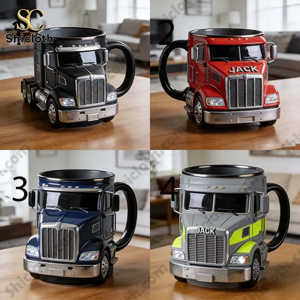 Personalized Semi-Truck Themed Mug