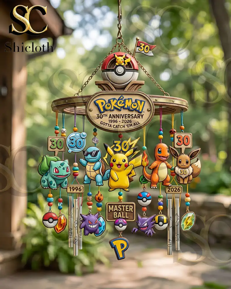 Alternative view of Pok?mon 30th Anniversary Commemorative Wind Chime