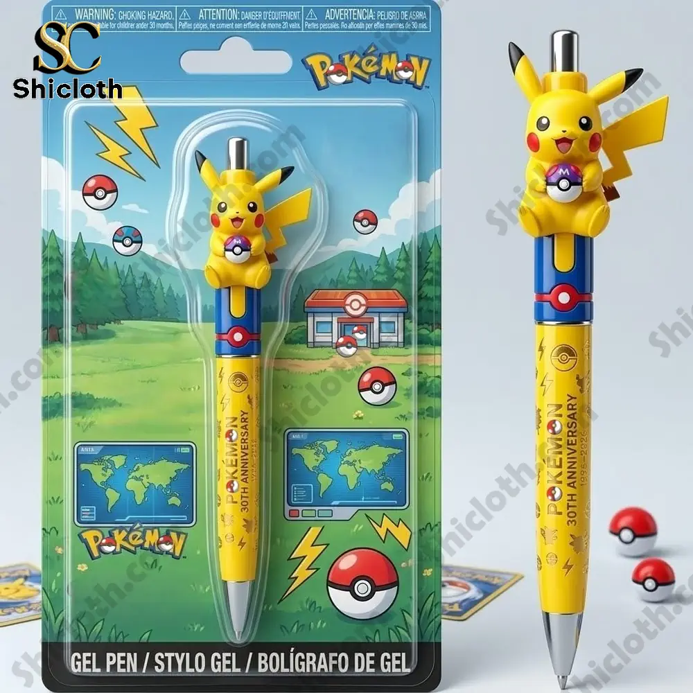 Alternative view of Pok?mon Pikachu 30th Anniversary 3D Commemorative Gel Pen