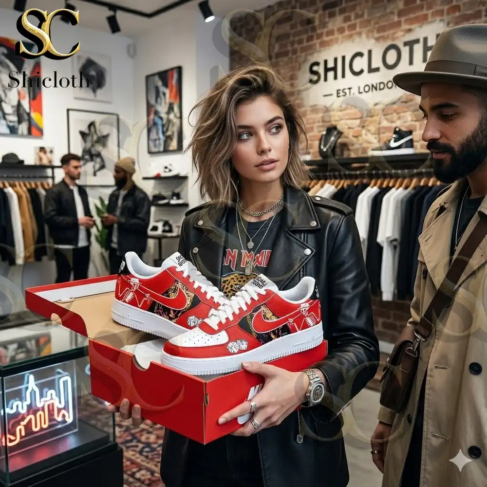 Premium Social Distortion Nike Custom Air Force 1 Shoes