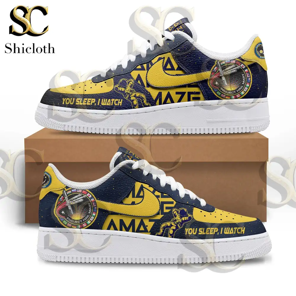 Alternative view of Project Hail Mary Astronaut Art You Sleep I Watch Sneakers