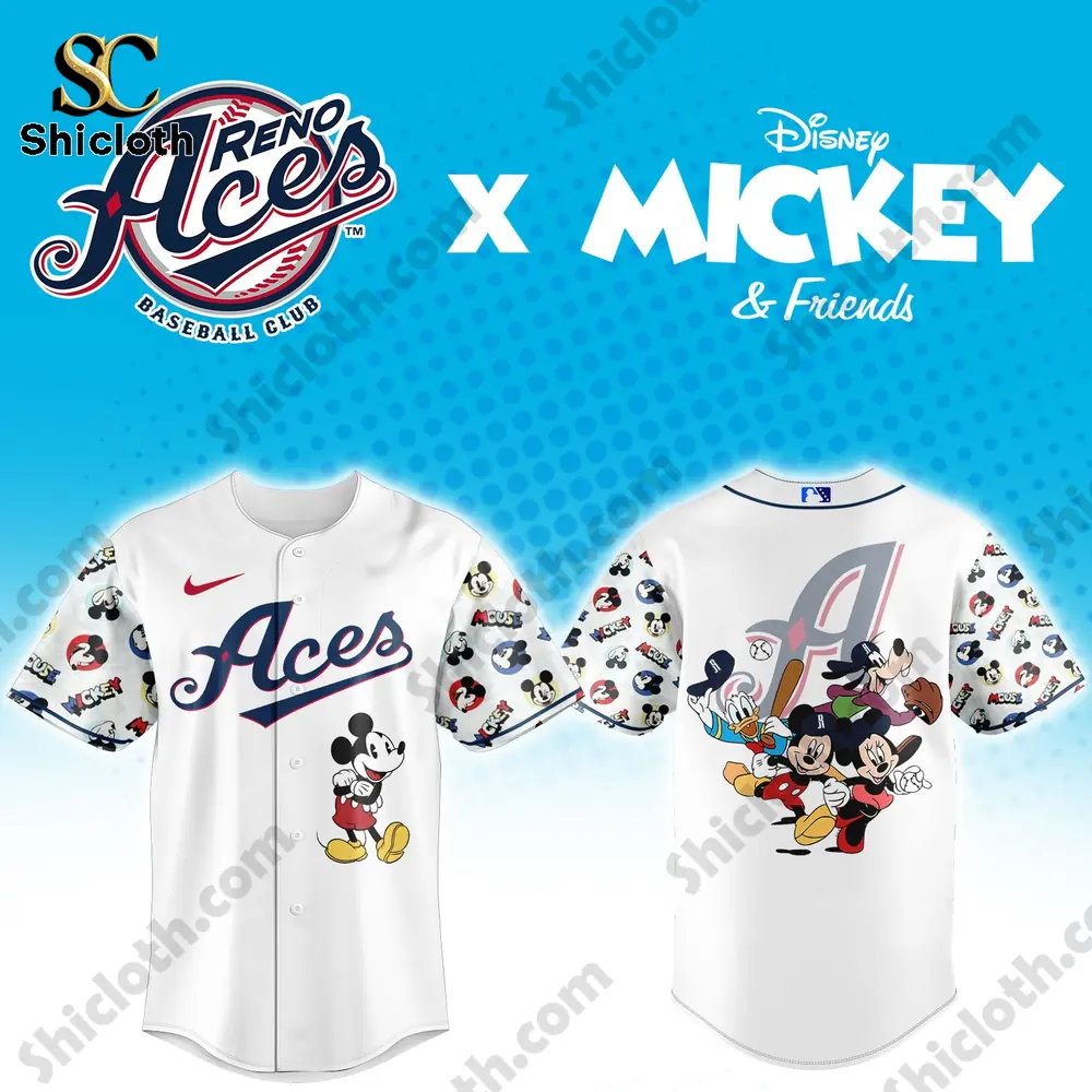 Alternative view of Reno Aces x Disney Mickey & Friends 2026 Baseball Jersey