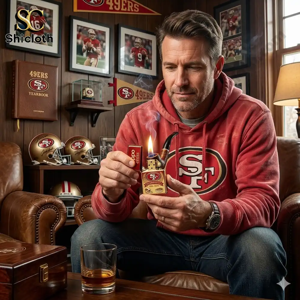 San Francisco 49ers 80th Anniversary 3D Zippo Lighter