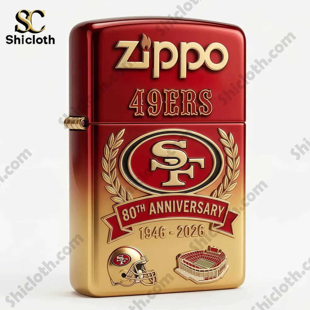 Alternative view of San Francisco 49ers 80th Anniversary 3D Zippo Lighter
