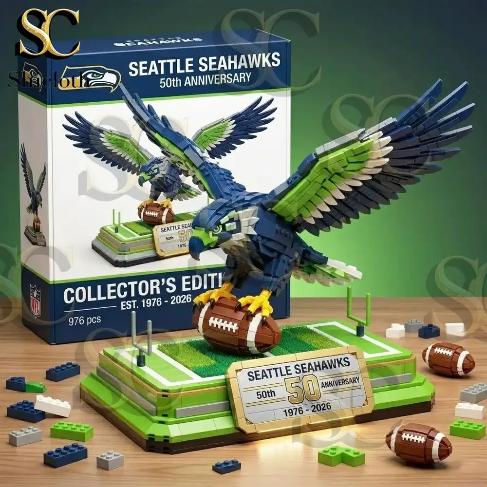 Alternative view of Seattle Seahawks 50th Anniversary Brick Edition