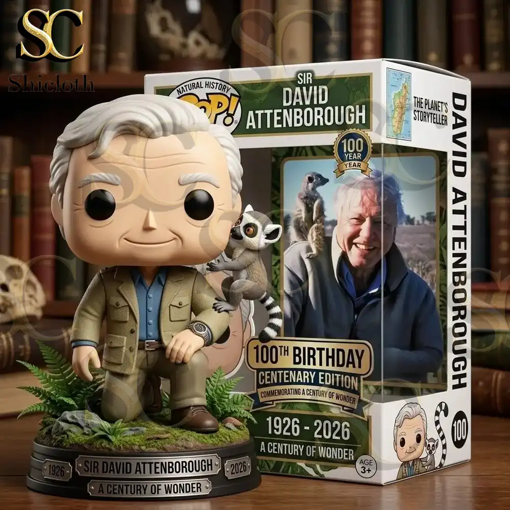 Attenborough figure with commemorative box