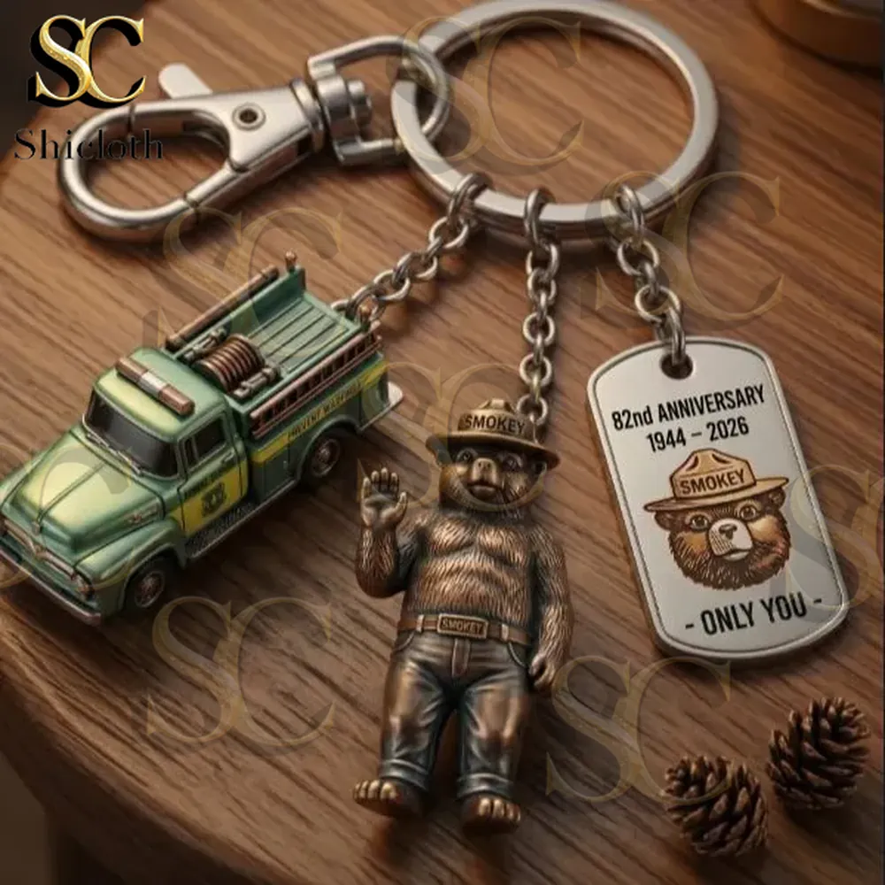 Alternative view of Smokey Bear 82nd Anniversary Commemorative Keychain