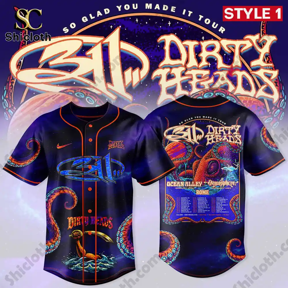 Alternative view of So Glad You Made It Tour 311 x Dirty Heads 2026 Jersey