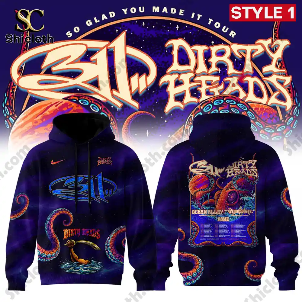Alternative view of So Glad You Made It Tour 311 x Dirty Heads Hoodie