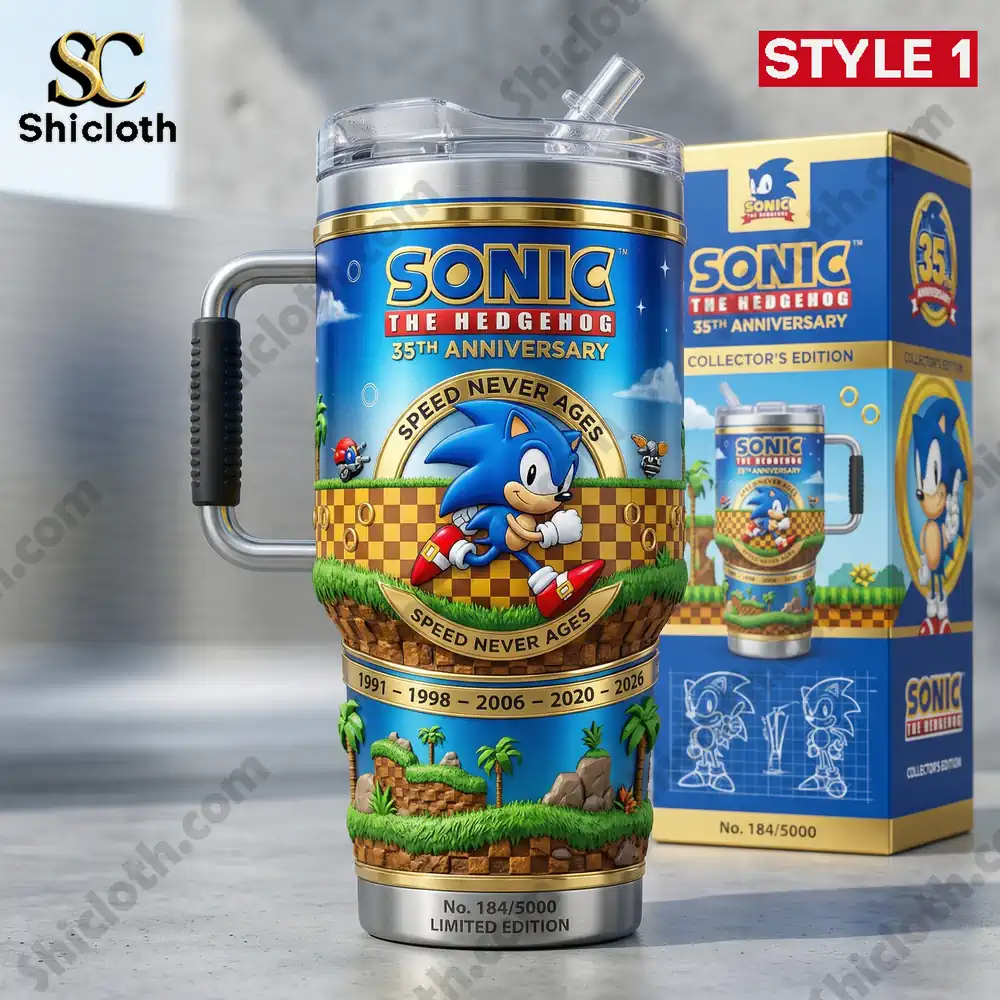Alternative view of Sonic 35th Anniversary Collector YETI Tumbler
