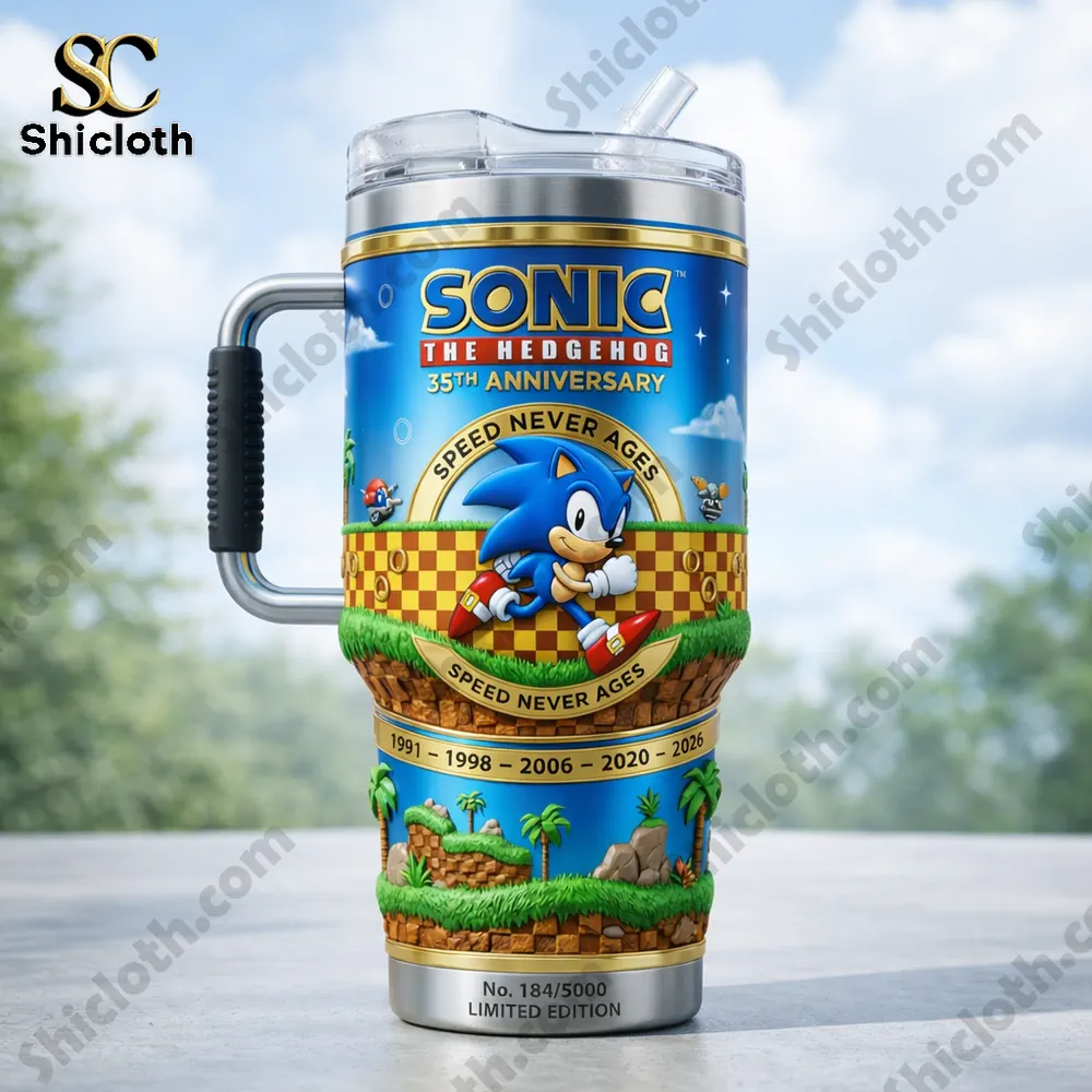Sonic 35th Anniversary Collector YETI Tumbler 4 Sonic 35th Anniversary Collector YETI Tumbler - Image 4