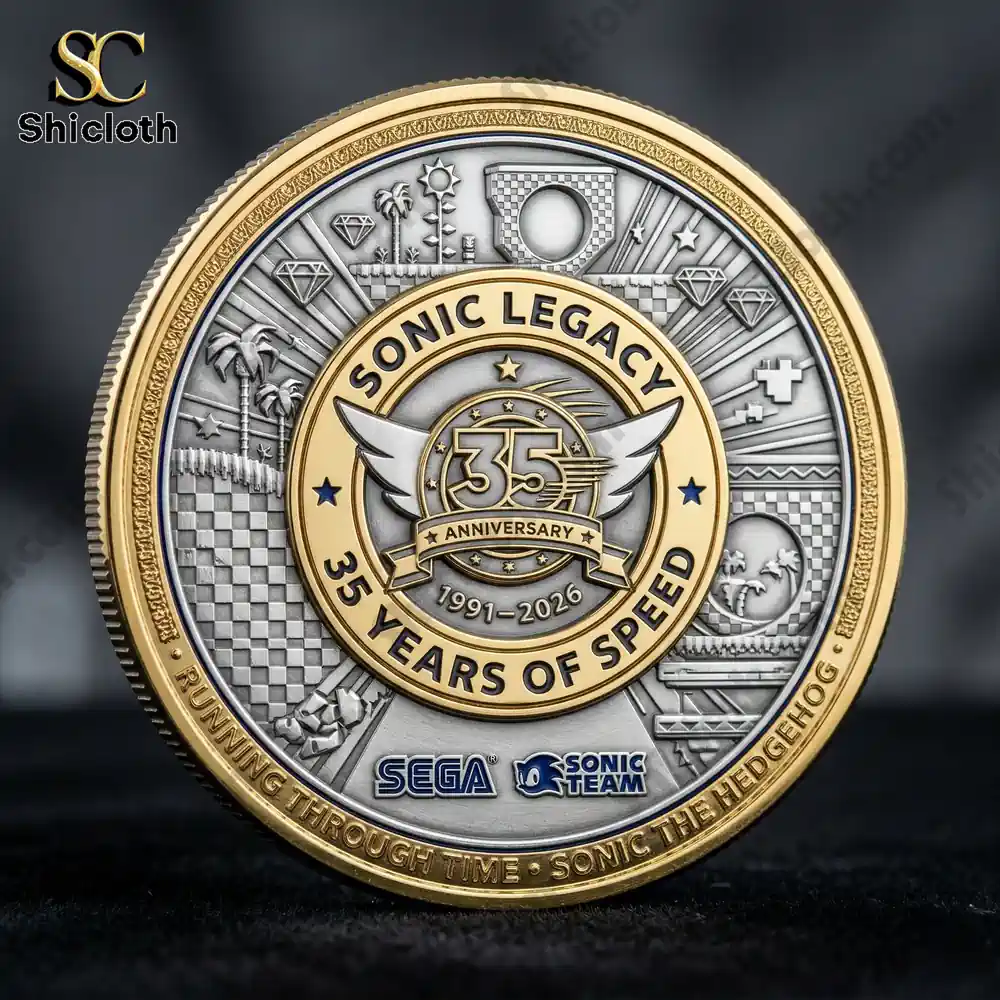 Alternative view of Sonic 35th Anniversary Legacy Coin