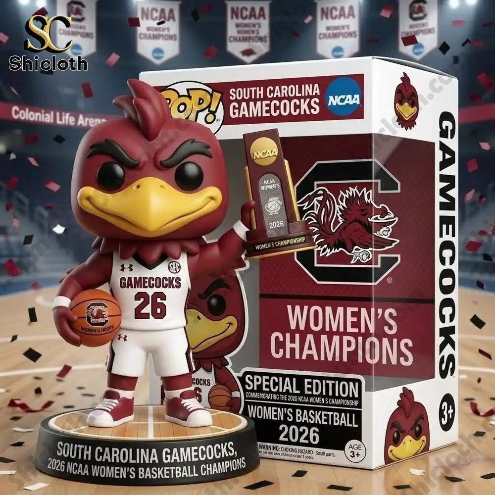 Alternative view of South Carolina Gamecocks 2026 NCAA Women's Basketball Champions Pop! Figure