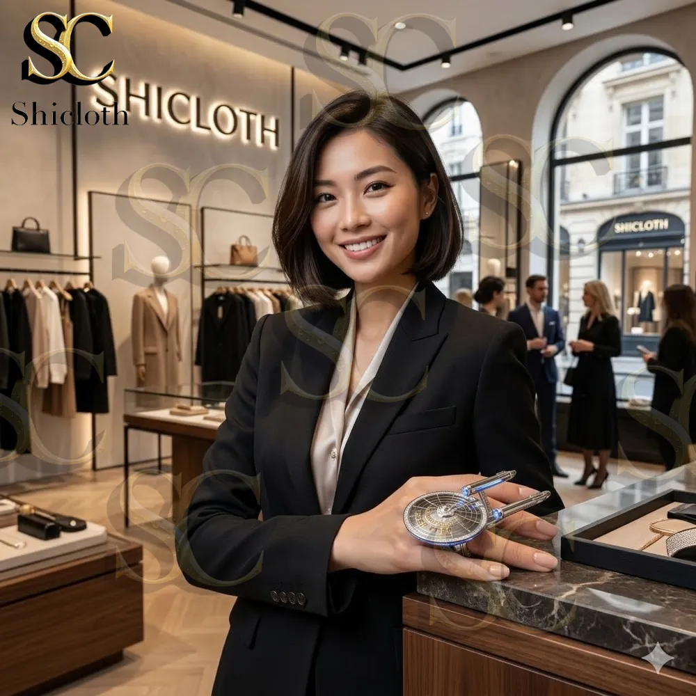 luxury star trek enterprise ring displayed by shicloth staff in store!