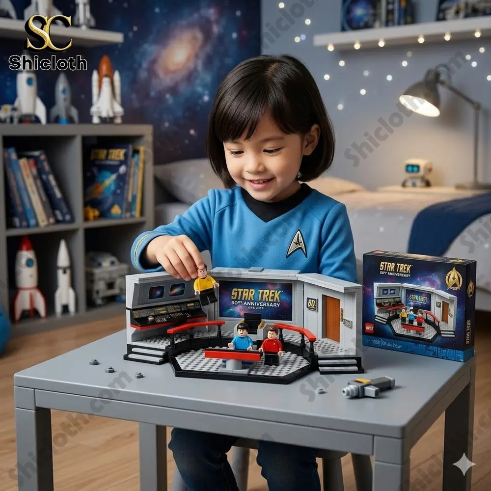 Star Trek The Original Series 60th Anniversary Space Command Bridge Building Block Set