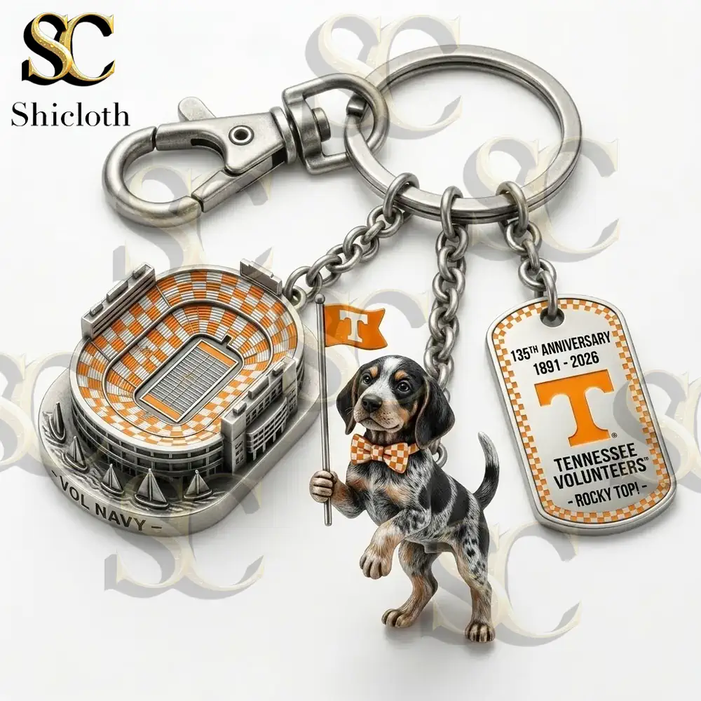 Alternative view of Tennessee Volunteers 135th Anniversary Keychain