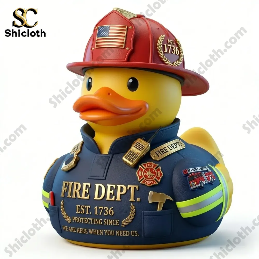The 1736 Heritage Series Commemorative Firefighter Duck Figurine