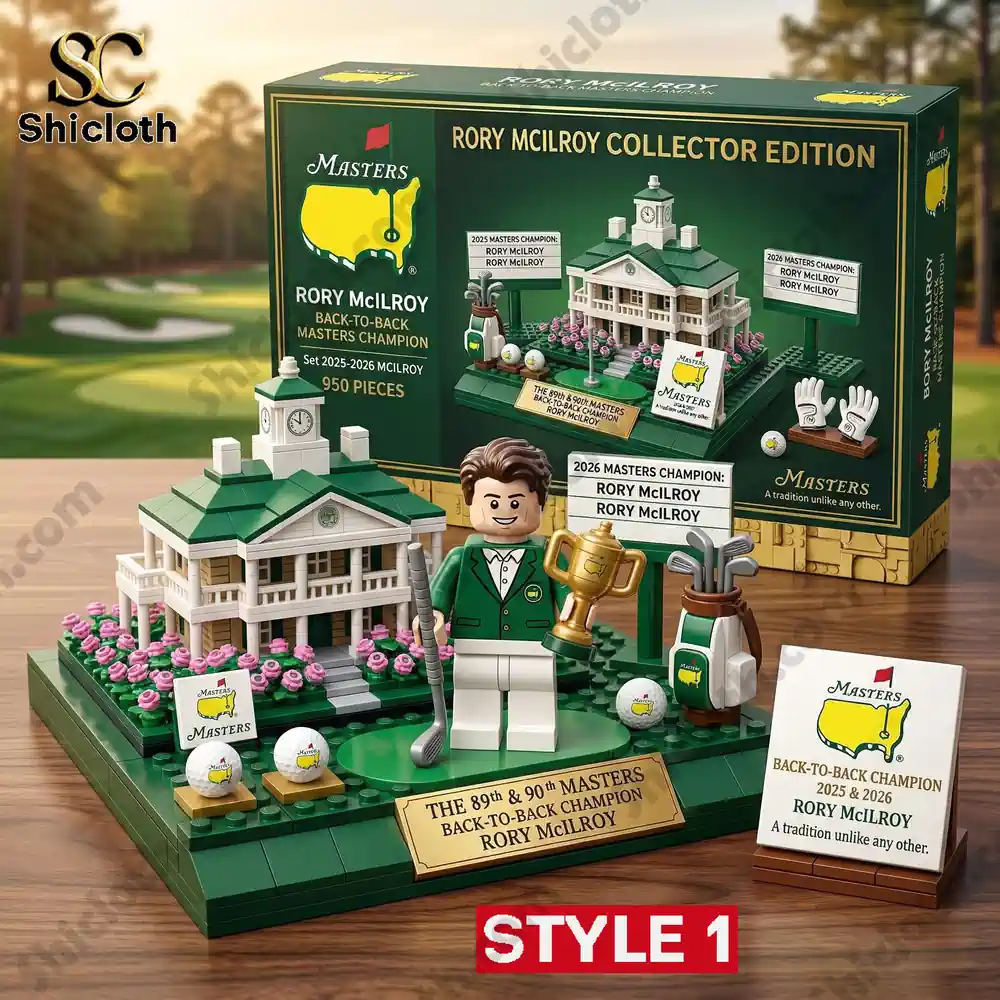 Rory Mcilroy building set with box style one display