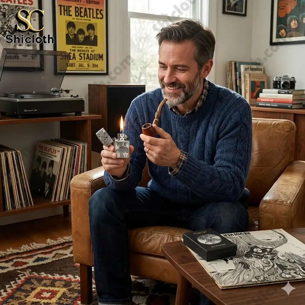 The Beatles' ?Revolver? Album 60th Anniversary 3D Zippo Lighter