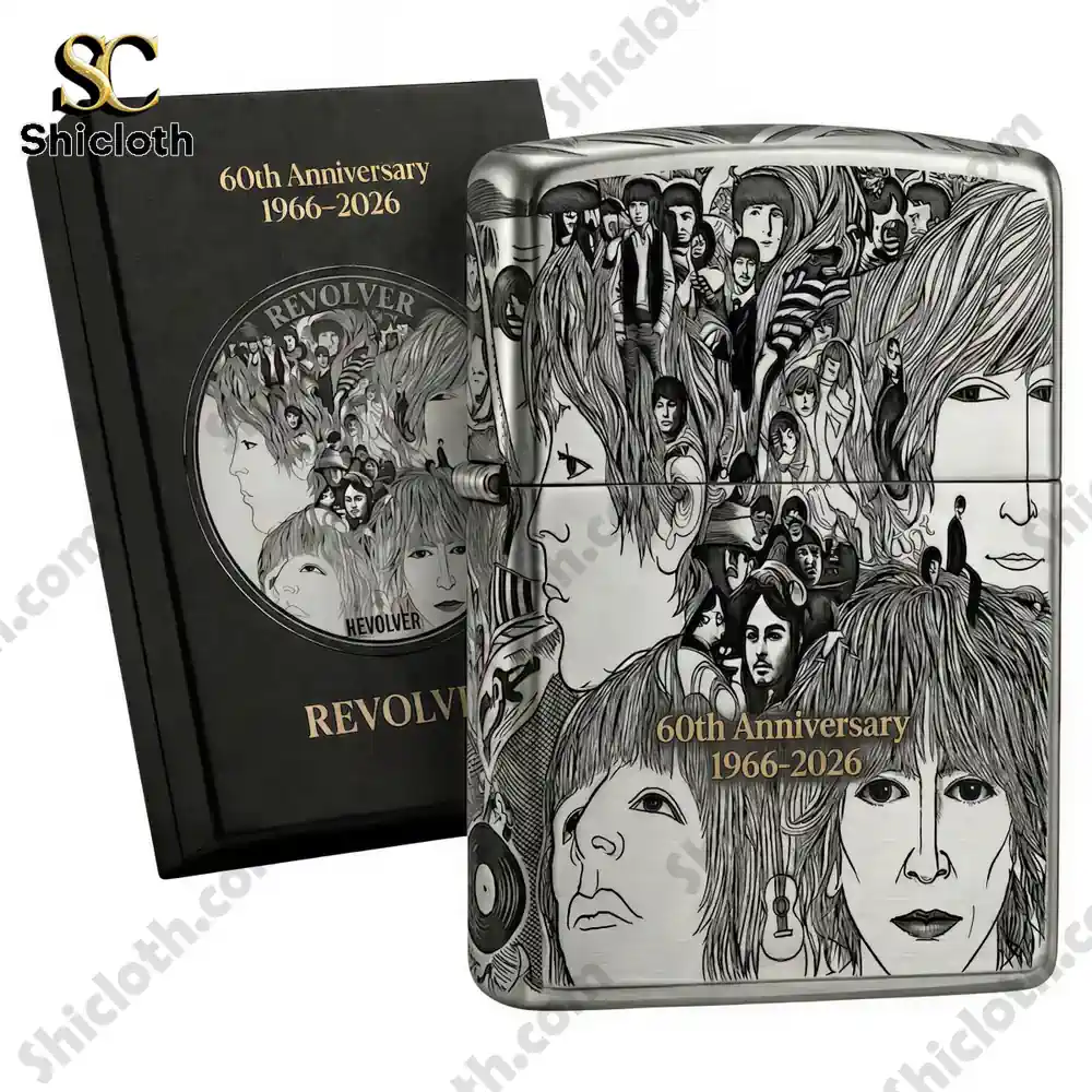 Alternative view of The Beatles' ?Revolver? Album 60th Anniversary 3D Zippo Lighter
