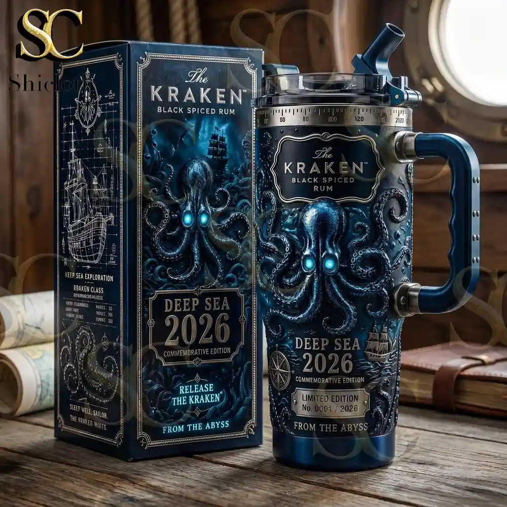 The Kraken Deep Sea 2026 Black Spiced Rum Commemorative Tumbler