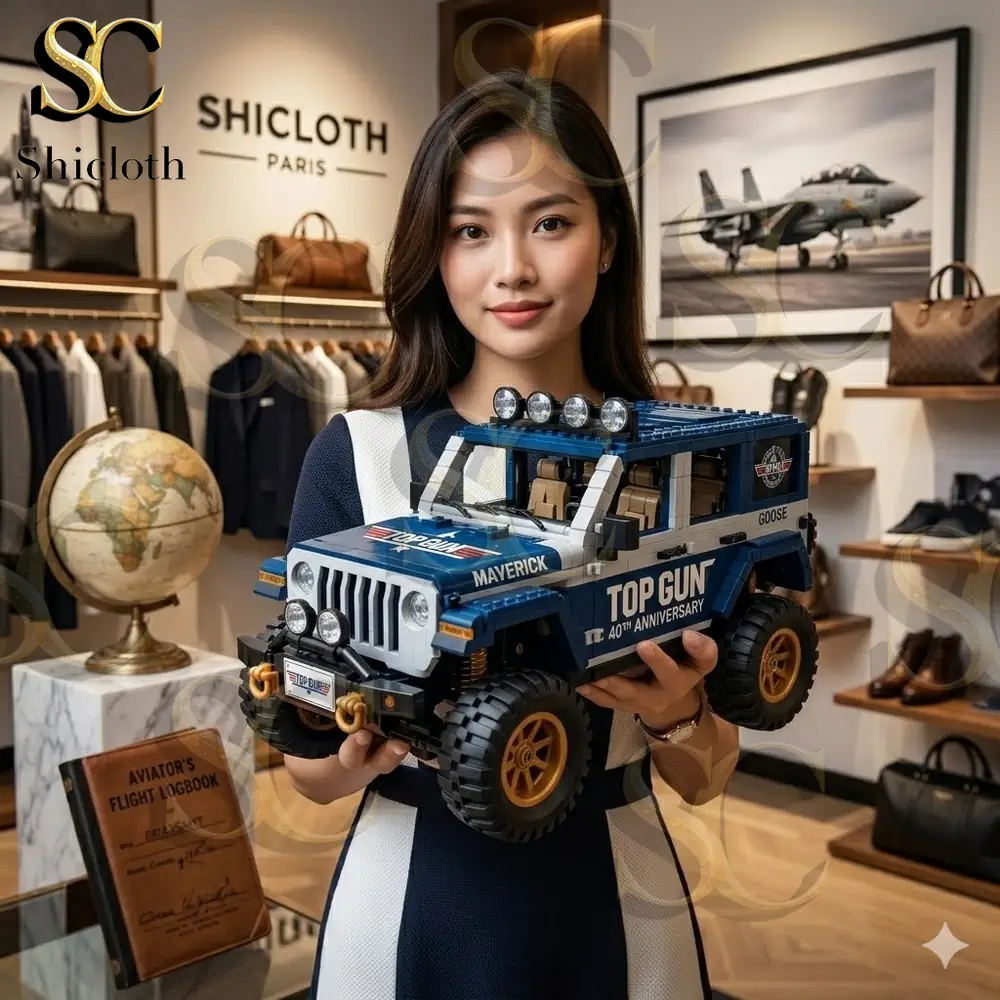 Top Gun 40th Anniversary 1986-2026 Maverick Edition Off-Road Jeep Building Block Set