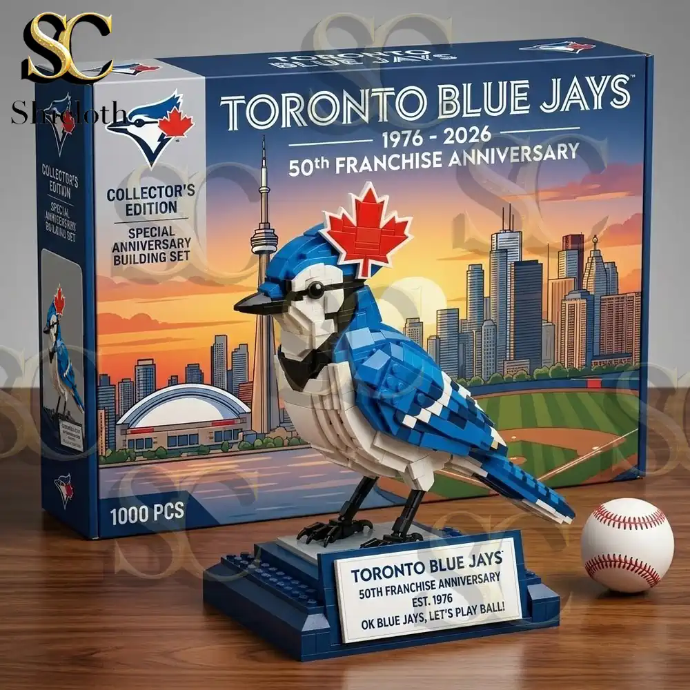 Alternative view of Toronto Blue Jays 50th Anniversary Collectors Building Brick Set