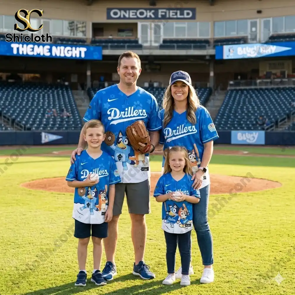 Tulsa Drillers x Bluey Night Limited Jersey