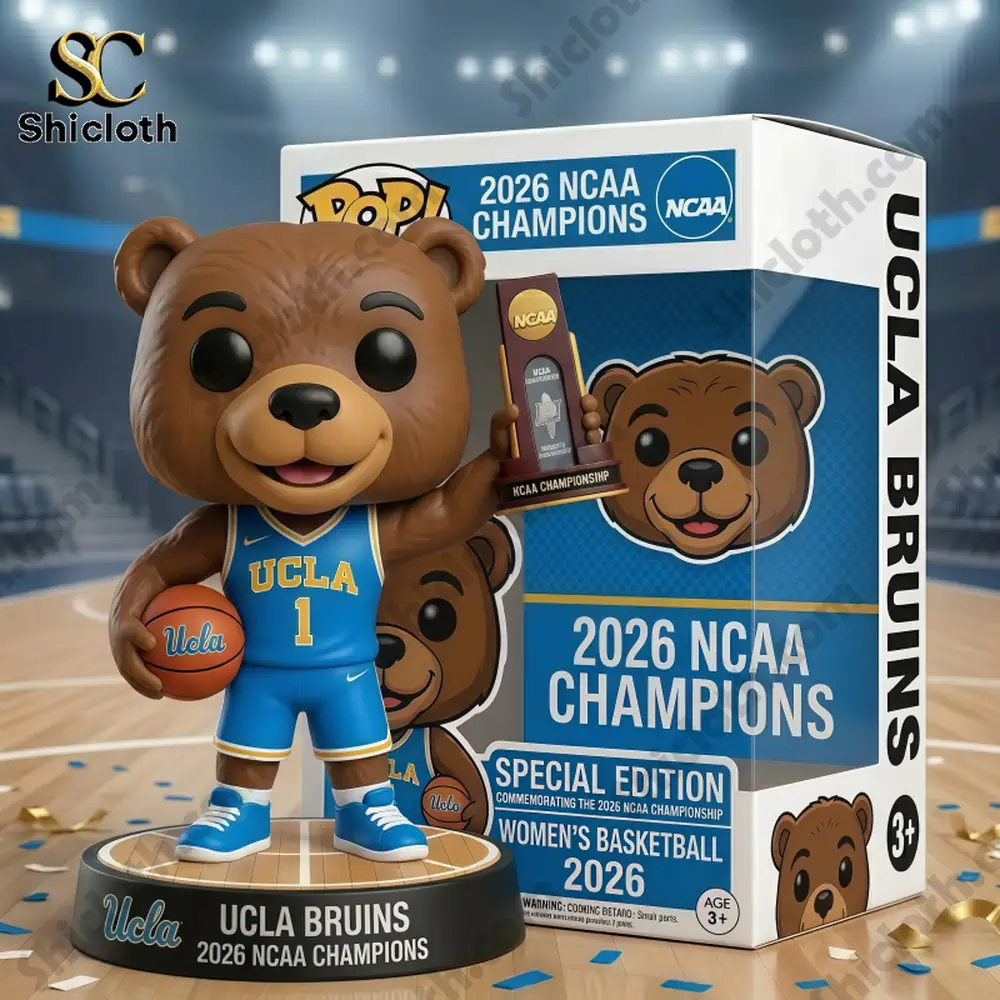 Alternative view of UCLA Bruins 2026 NCAA Women's Basketball Champions Pop! Figure