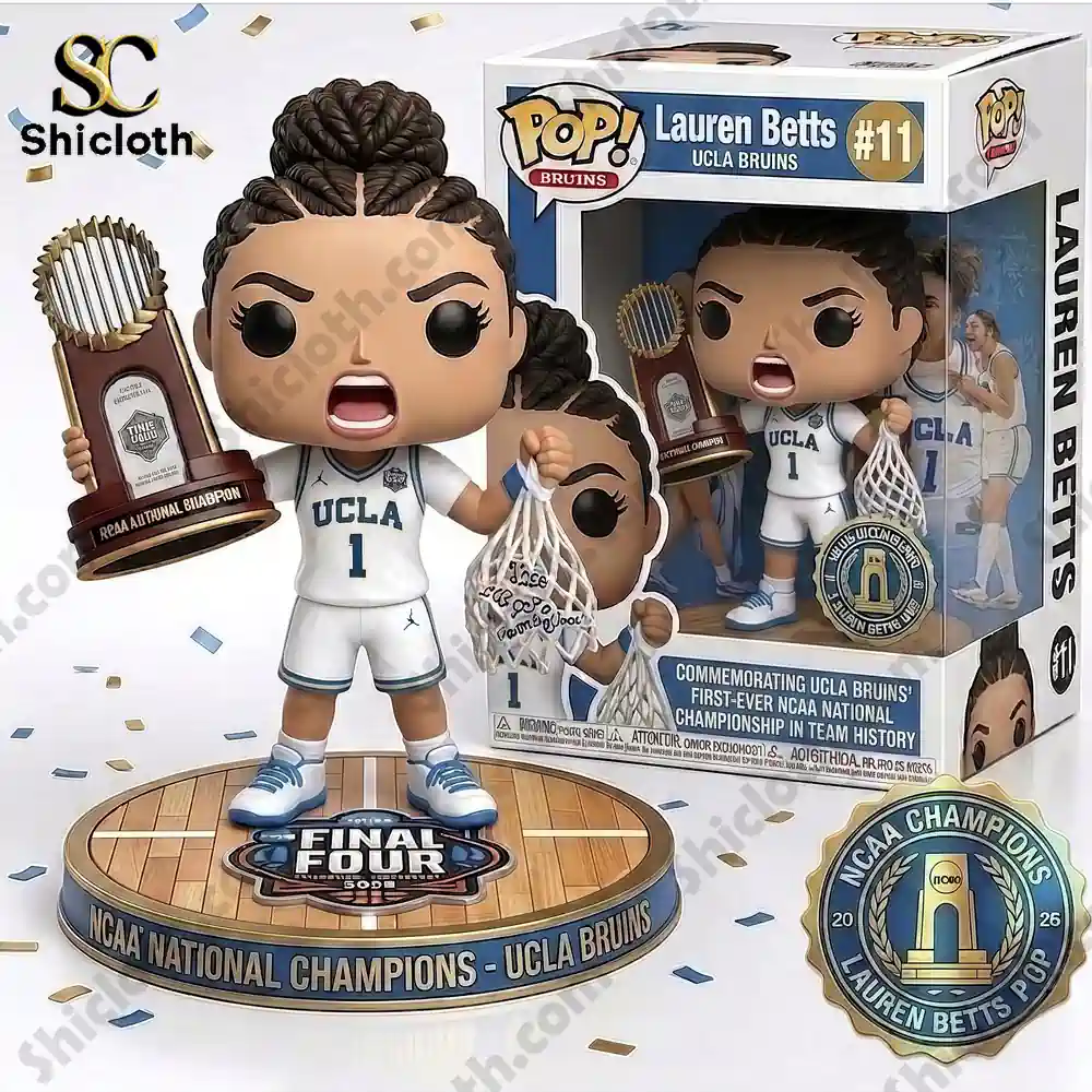 Alternative view of UCLA Bruins Lauren Betts NCAA Champions 2026 Pop! Figure