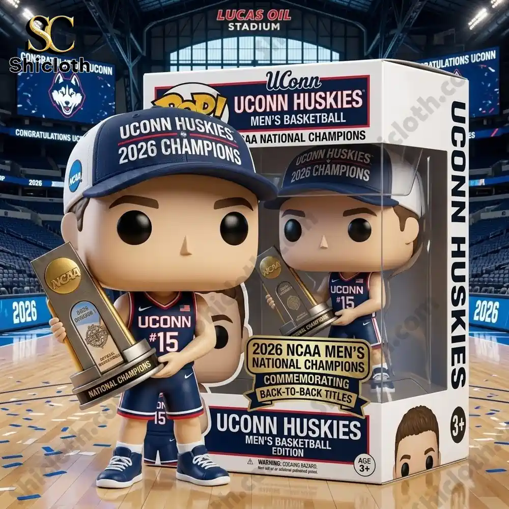 Alternative view of UConn Huskies 2026 NCAA National Champions Commemorative Pop!