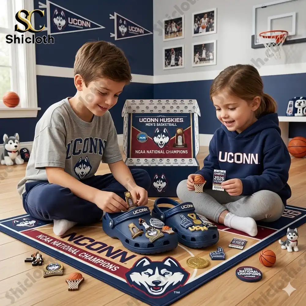 UConn Huskies National Champions 2026 Clogs Crocs