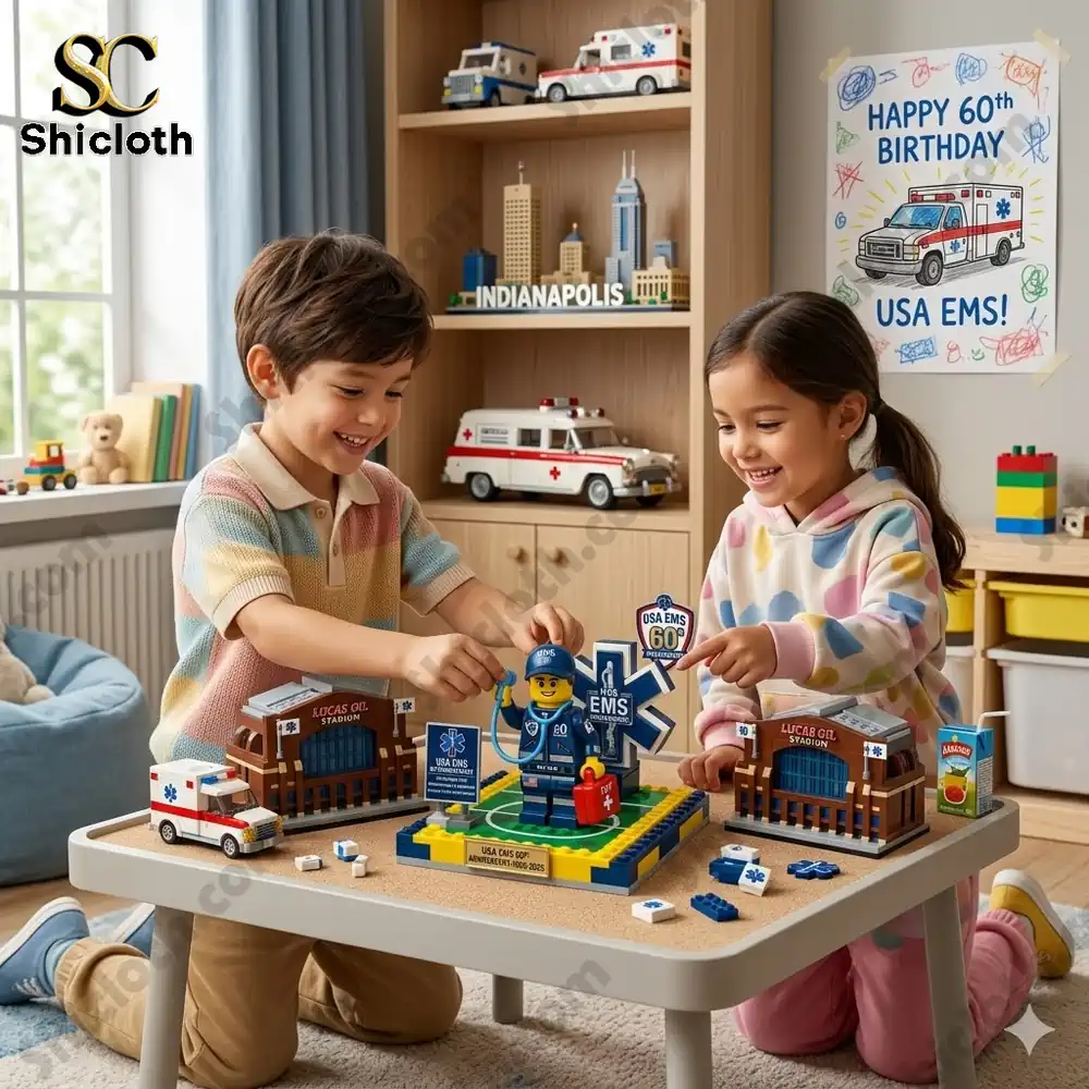 USA EMS 60th Anniversary Building Brick Set