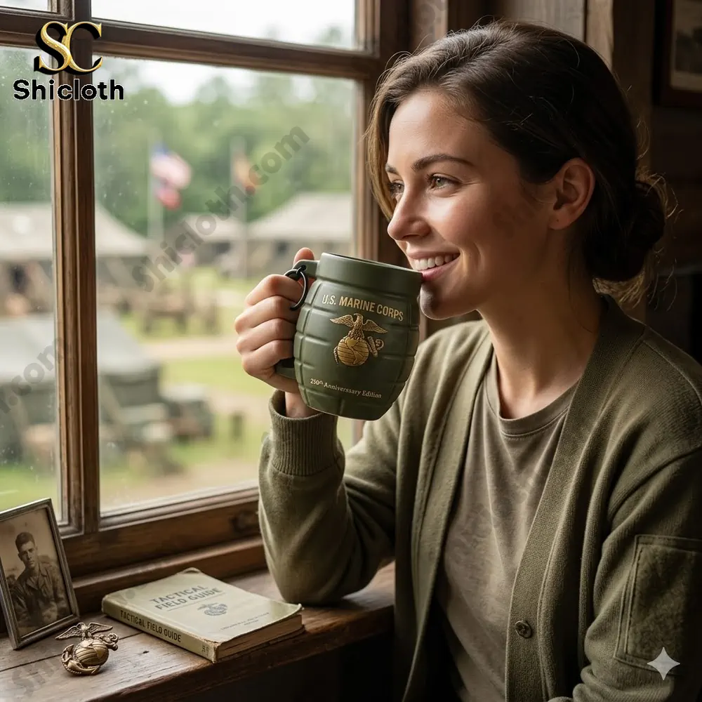 USMC 250th Anniversary Edition USMC Grenade Mug