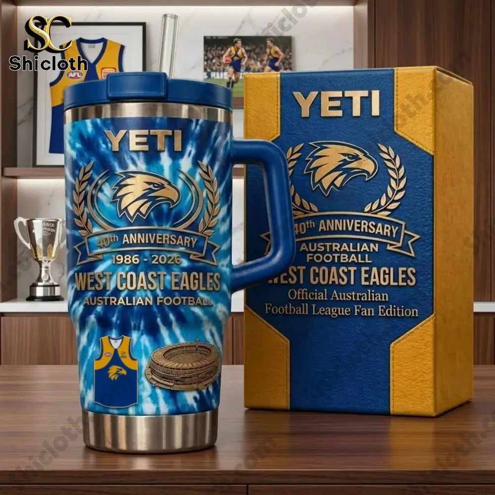 Alternative view of West Coast Eagles 40th Anniversary Tumbler Cup