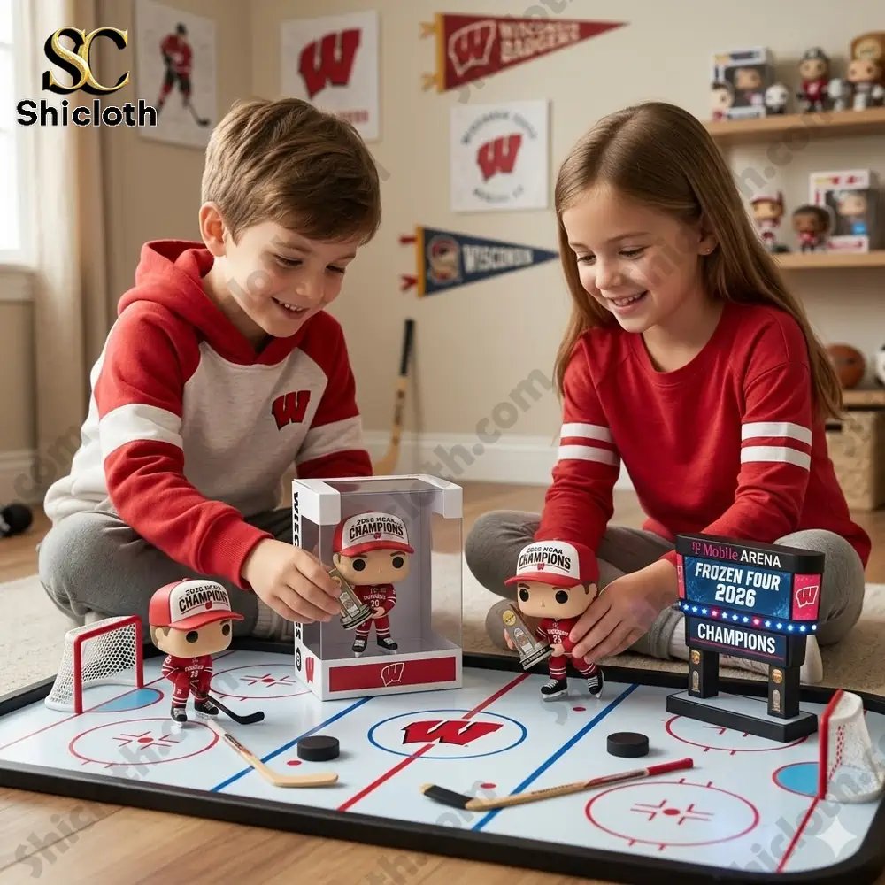 Wisconsin Badgers 2026 NCAA Men?s Ice Hockey Champions Commemorative Pop! Figure