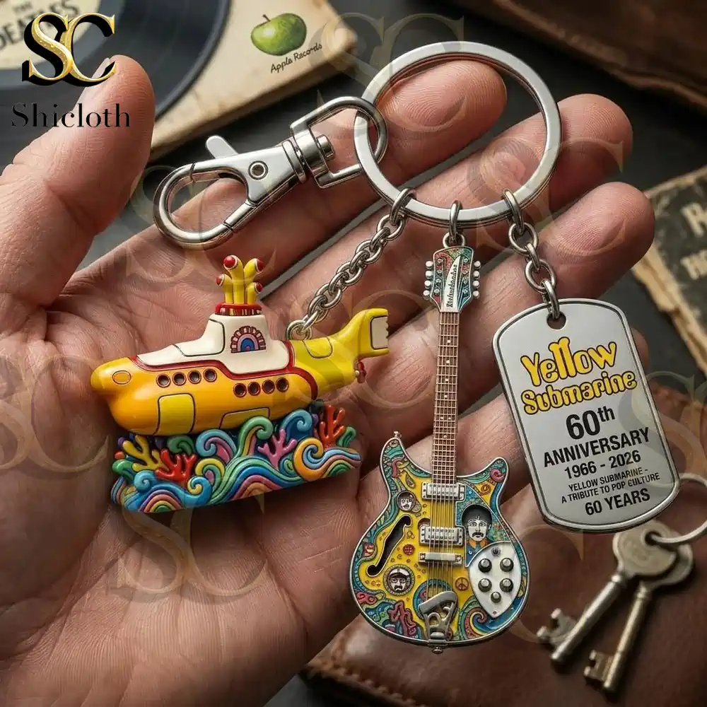 Alternative view of Yellow Submarine 60th Anniversary Keychain
