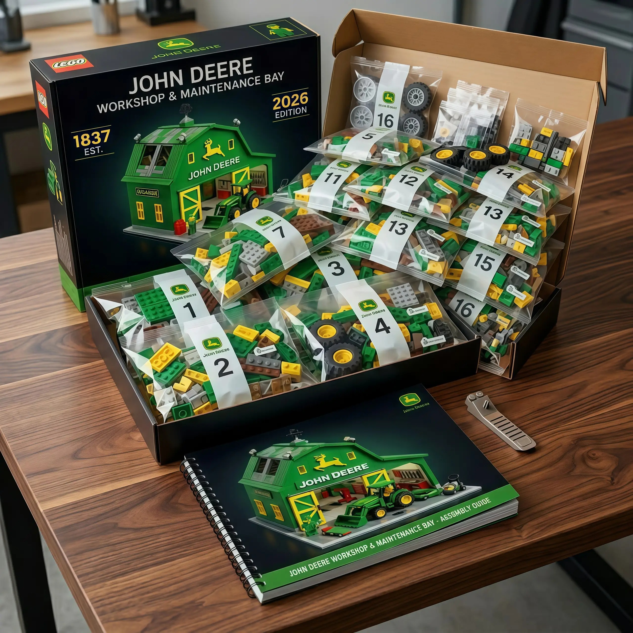 Alternative view of John Deere Barn & Tractor Building Set