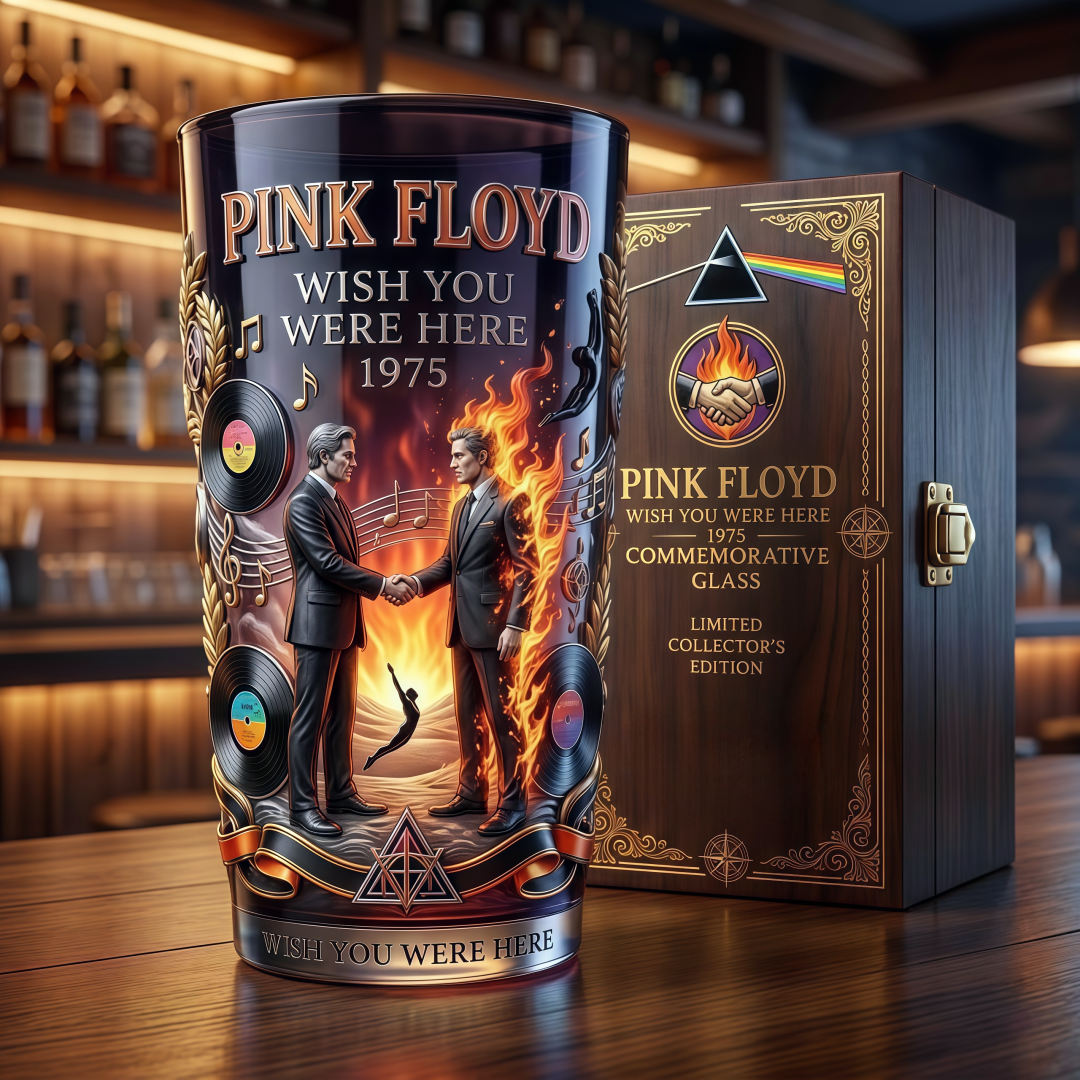 Pink Floyd Wish You Were Here 1975 Collector's Beer Glass