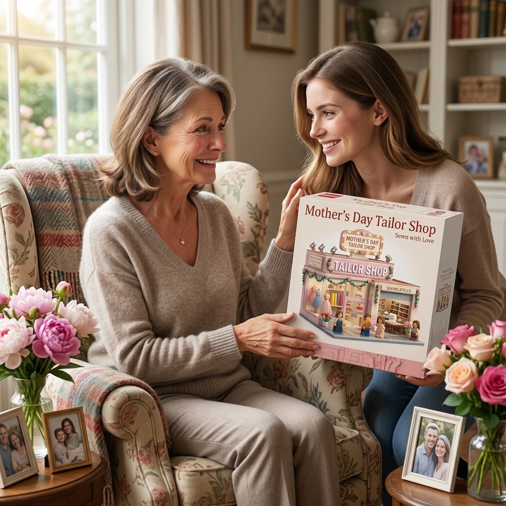 Alternative view of Mother?s Day Vintage Sewing Atelier Building Block Set