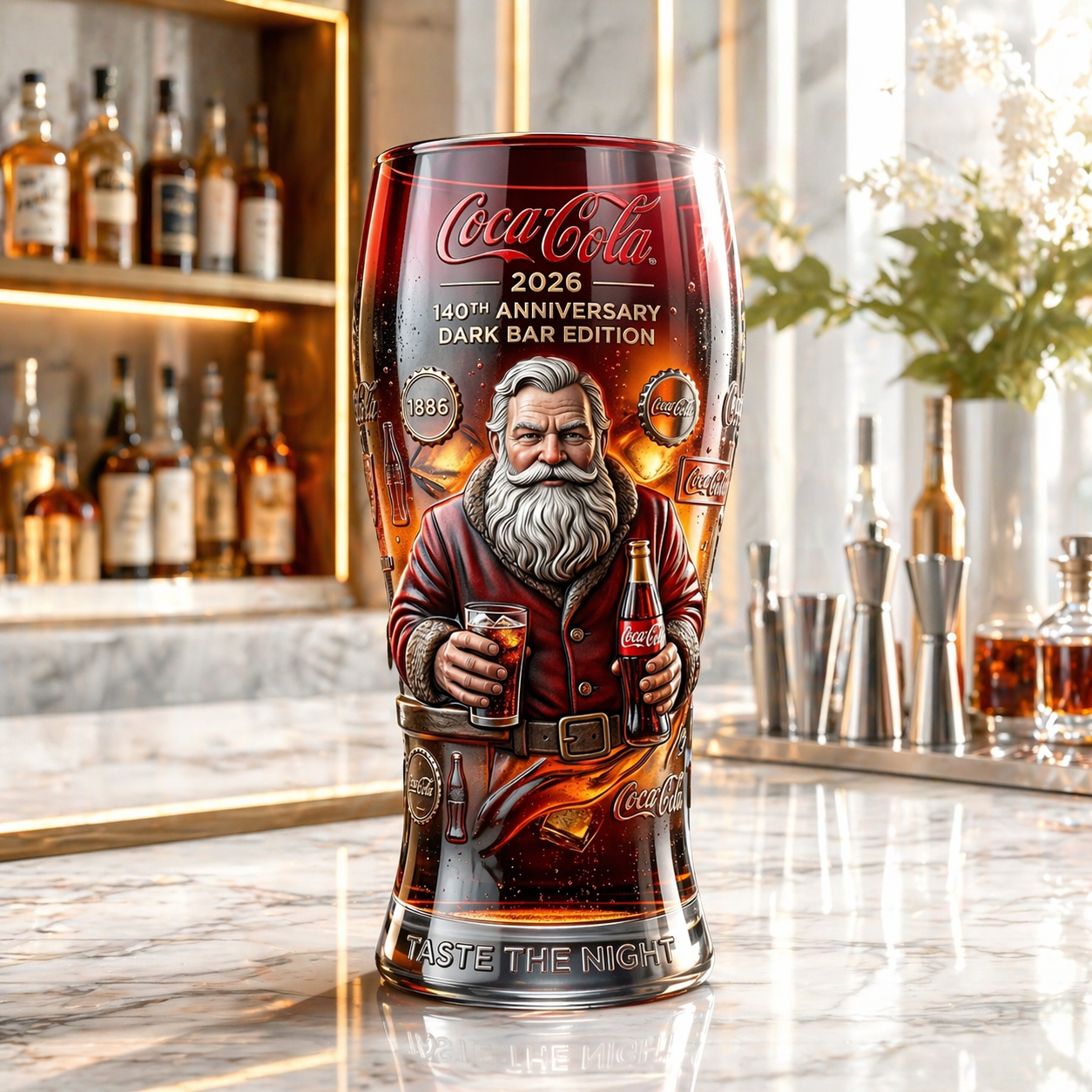 Coca-Cola 140th Anniversary Collector?s Beer Glass