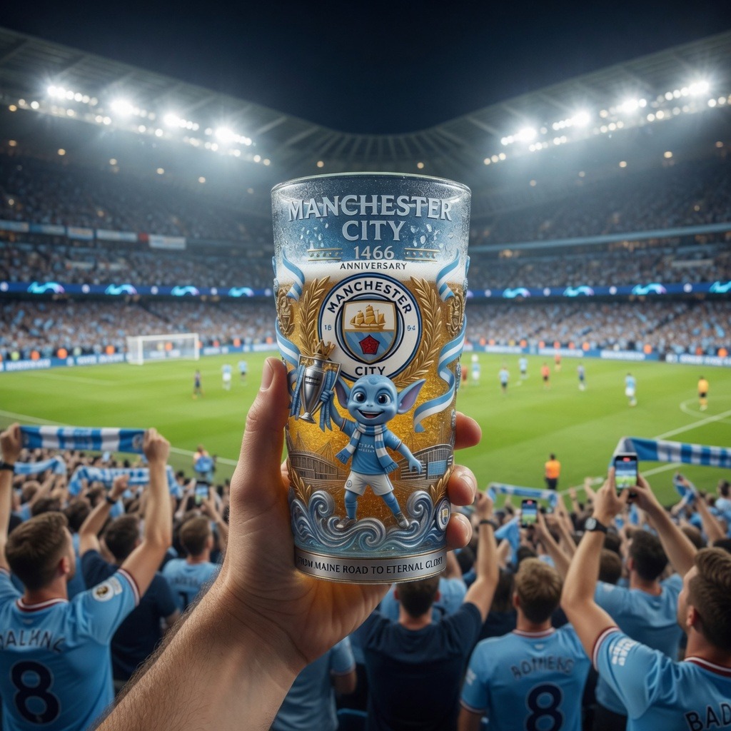 Manchester City 146th Anniversary Collector's Beer Glass